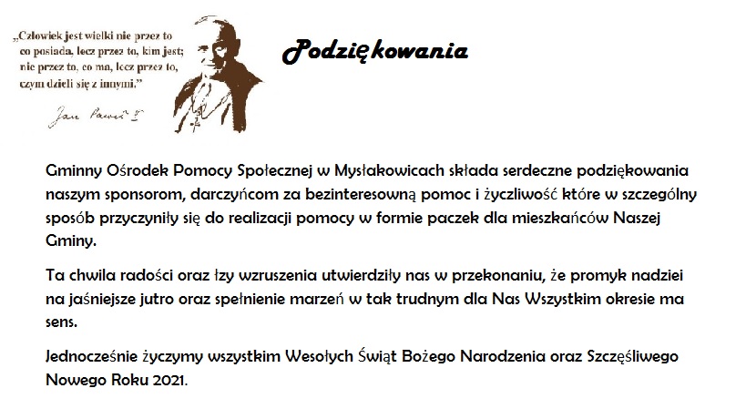 podzikowania